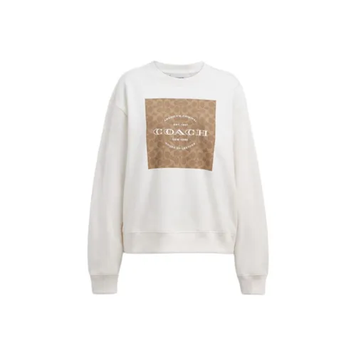 COACH Белый Женский Свитшот