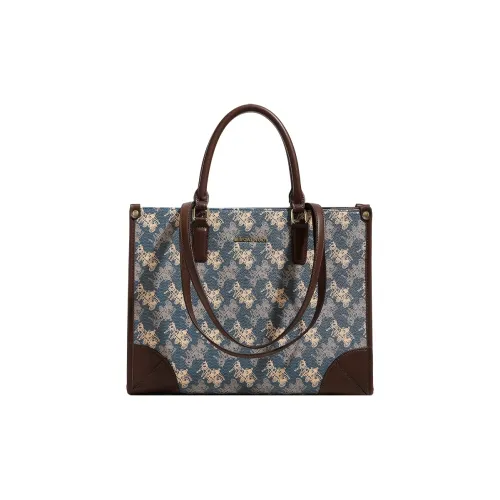 SMILE FOCUS Microfiber Synthetic Leather Tote Crossbody One Shoulder Bag Regular Women's Blue SMILE FOCUS Микрофибра Синтетическая Кожа Сумка-тоут Через плечо Одно плечо Сумка Стандартная Женская Синяя