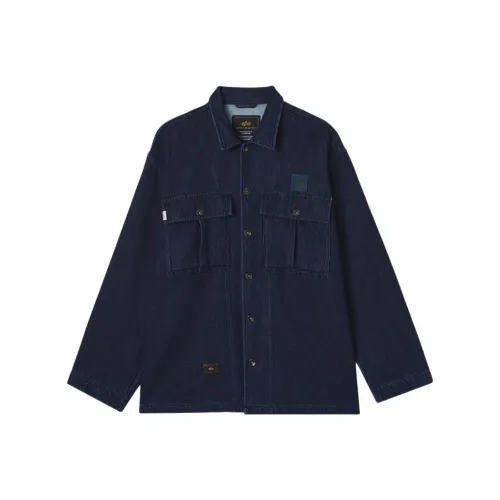 Alpha Industries BLD Синий Мужские Рубашки