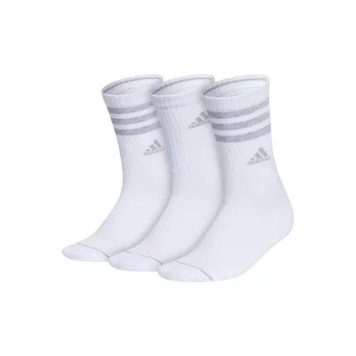 Adidas CUSHIONED 3 STRIPES Носки Crew 3 упаковки Носки Crew Женские 3 упаковки Белые