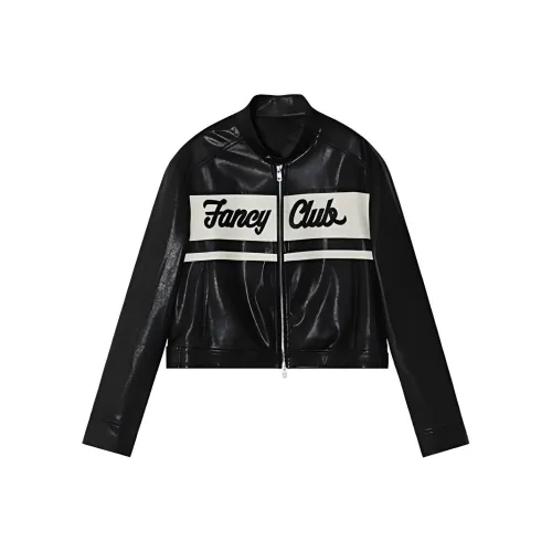 IQC Черные Женские Кожаные Куртки