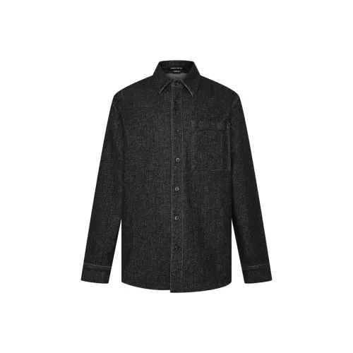 URBAN REVIVO Темно-серый Мужская Рубашка