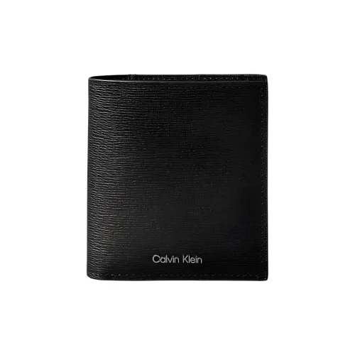 CALVIN KLEIN Кожа Кошелек Мужской Черный