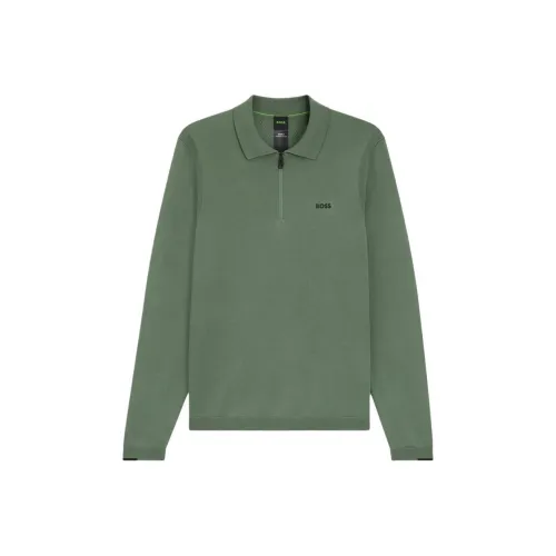 Hugo Boss Зеленая Мужская Поло