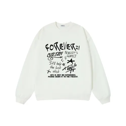 FOREVER 21 Белый Унисекс Свитшоты