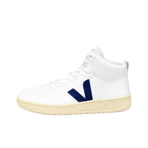 VEJA V 15 MID Топ Скейтборд Кроссовки Унисекс Белый