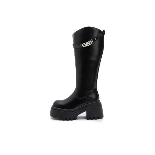 Milan Love Song Высокие сапоги до колена 7 см женские черные