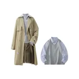 3 пачки (Абрикосовый тренч + Серый трикотаж + Рубашка)