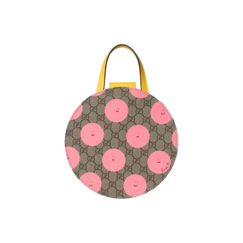 GUCCI GG Supreme Кожа Сумка Женская Бежевая и Темно-Коричневая