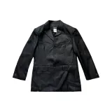 Чёрная кожаная куртка