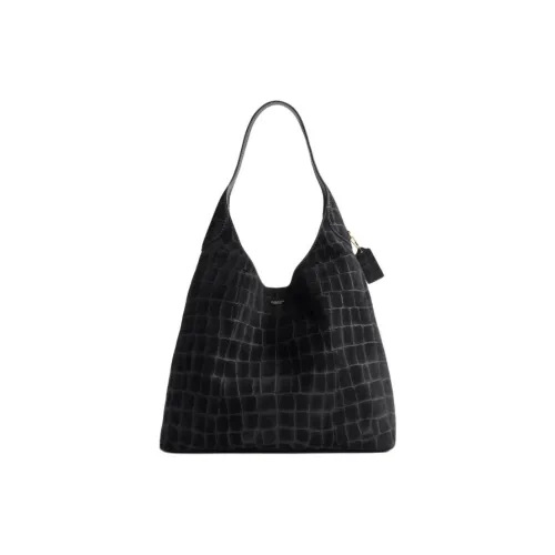 COACH Brooklyn Коровья кожа Сумка через плечо Большая Женская Черная