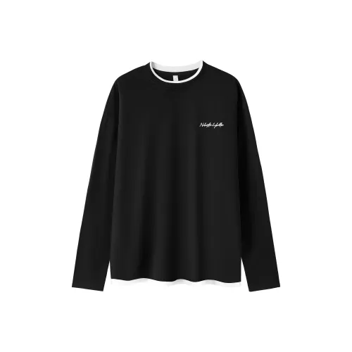 NBNO Длинный рукав T-рубашка унисекс