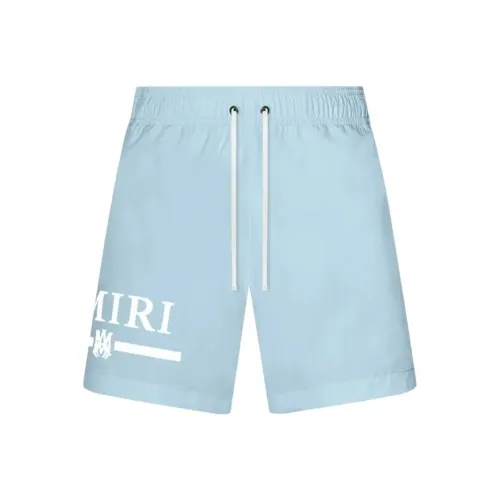 AMIRI Серый Синий Мужские Плавательные Шорты