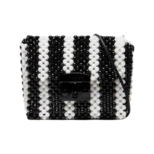 Furla Переносная Сумка через плечо Мини Женская Черная Белая