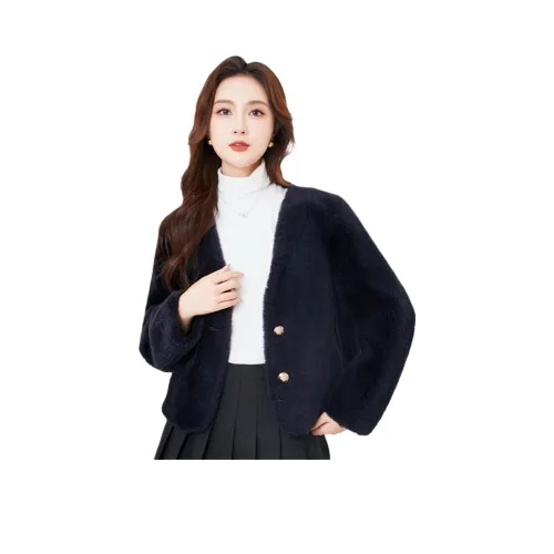 BILISISHANYANG Мех Куртка Женская