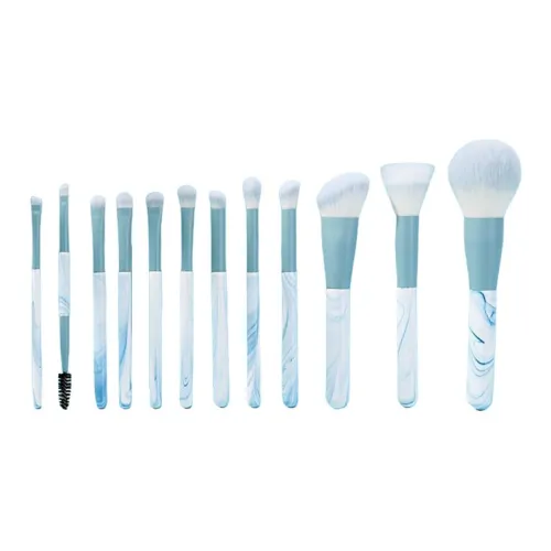 XIAMEIYU 12 шт Небесно-голубой Макияжные кисти Контуринг Фиксирующий Детали