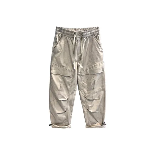 YGQPZHZ Gray Men's Cargo Pants YGQPZHZ Серые Мужские Карго Брюки