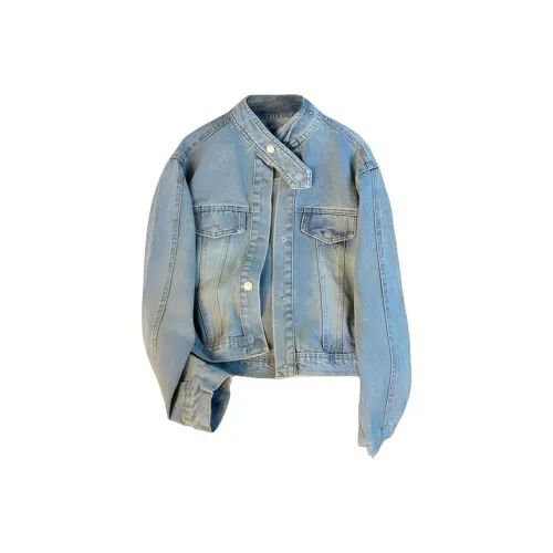 DANCANG Синий Женские Джинсовые Куртки