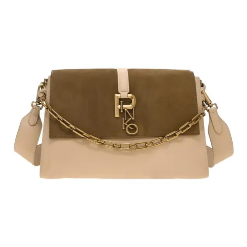 PINKO Замша Клатч Большой Женский Светло-Розовый