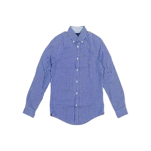 Tommy Hilfiger Мужские рубашки в синем клетчатом узоре