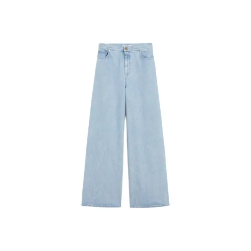 MaxMara Светло-Синие Женские Джинсы