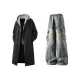 Чёрные+Синие Брюки