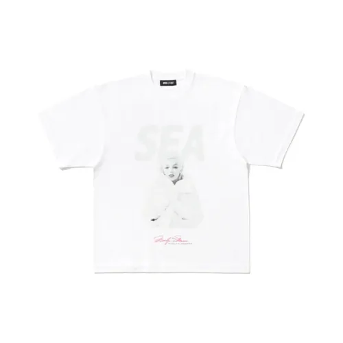 WIND AND SEA совместное издание x Marilyn Monroe Коллаборация Marilyn Monroe Коллаборация FW25 T-рубашка Унисекс