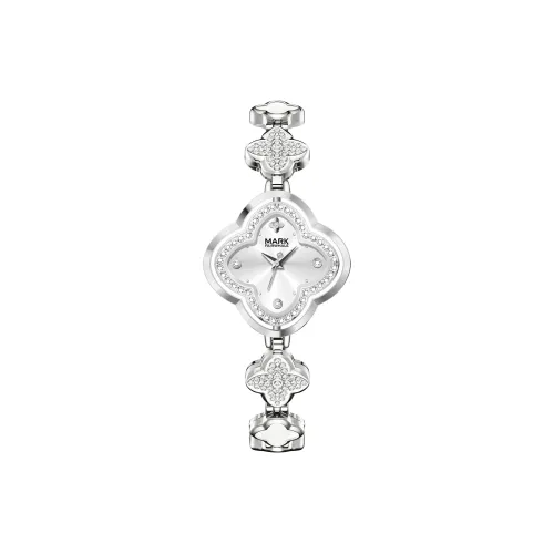 FAIRWHALE Reversed Four Leaf Clover Коллекция Кварцевый механизм Металлический ремешок Часы Женские Белый циферблат