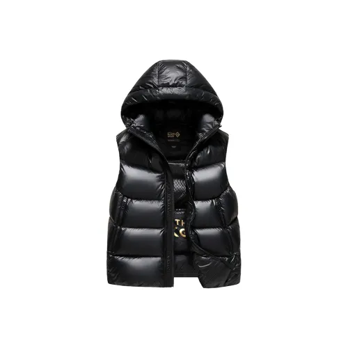 HIP HOP Boy Black Unisex Down Vest HIP HOP Мальчик Черный Унисекс Пуховый жилет