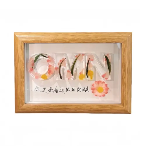 Ten Thousand Children's Music Набор для самостоятельного изготовления DIY с эпоксидной заливкой сухой цветочный дизайн буква фоторамка материалы для DIY игрушки