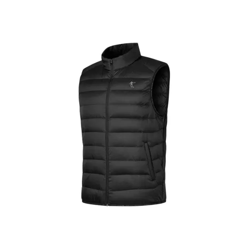 QIAODAN Черный Мужской Пуховый жилет