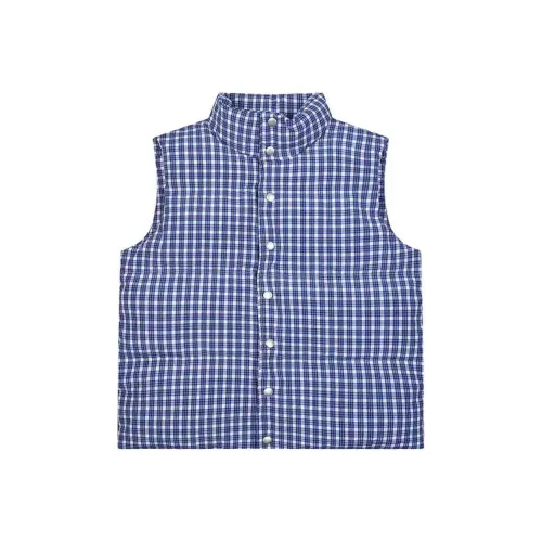 BABYLYCHEE STUDIO Синие Клетчатые Женские Жилеты