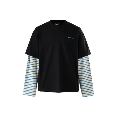 NOT BRAND ATTITUDE Эксклюзивный дизайн свободный крой прямой крой спущенное плечо длинный рукав рубашка унисекс