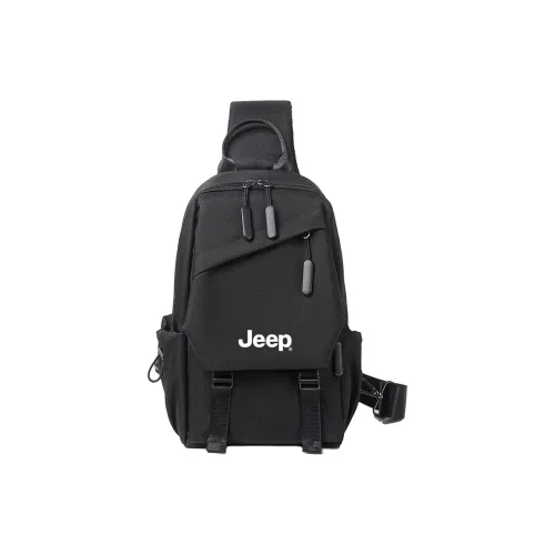 JEEP Oxford Sling Bag Standard Unisex Black Gray Blue JEEP Оксфорд Слинг Сумка Стандартная Унисекс Черный Серый Синий