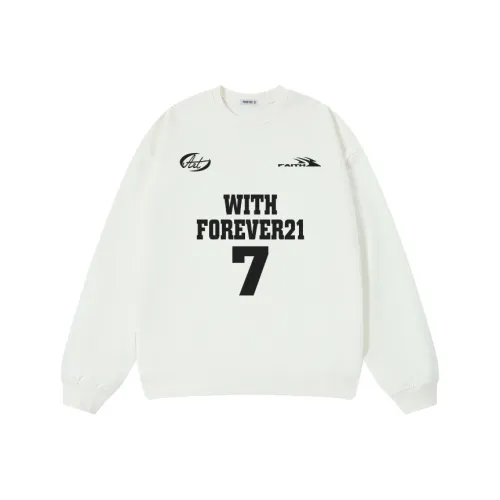 FOREVER 21 Белый Унисекс Свитшоты