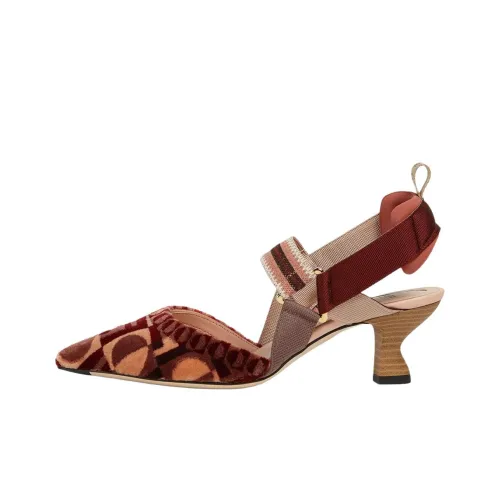 FENDI Colibrì Узкий каблук Высокие каблуки 5,5 см Женские Розовый