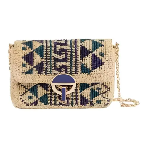 Vanessa Bruno Рафия Сумка через плечо Маленькая Женская Синяя и Многоцветная
