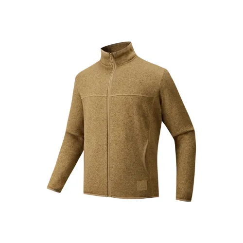 ANTA Outdoor Collection Флис Одежда Мужская Ancient Чайный Коричневый Фотиния Серый