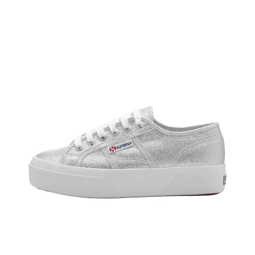 SUPERGA 2740 Платформа Blades Low Кроссовки для скейтбординга Топ Женские Серебряный