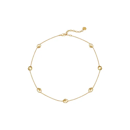 DOWER HALL Медный сплав Ожерелье Нишевый Многослойный Ключица Цепь Женское