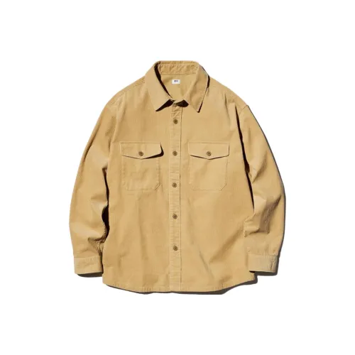 UNIQLO Бежевые Унисекс Рубашки