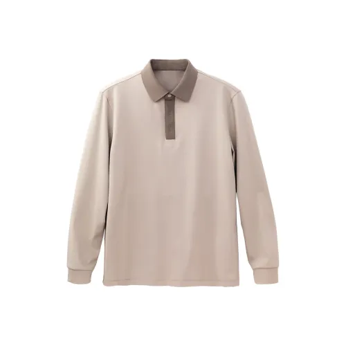 Mr.Bu Мягкий Марля Абрикос Мужская Поло