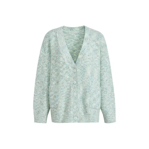 KUOSE Зеленый цветочный женский трикотаж