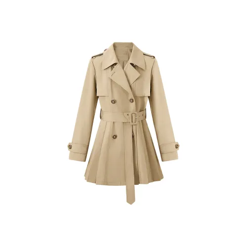 GRAYISMOON Хаки Женская тренч-куртка