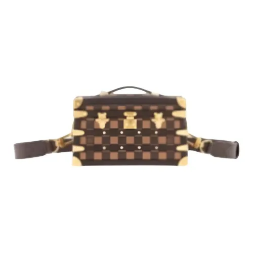 LOUIS VUITTON Коллаборация с Nigo Аксессуары Сумка через плечо Сумка Мужская Коричневая