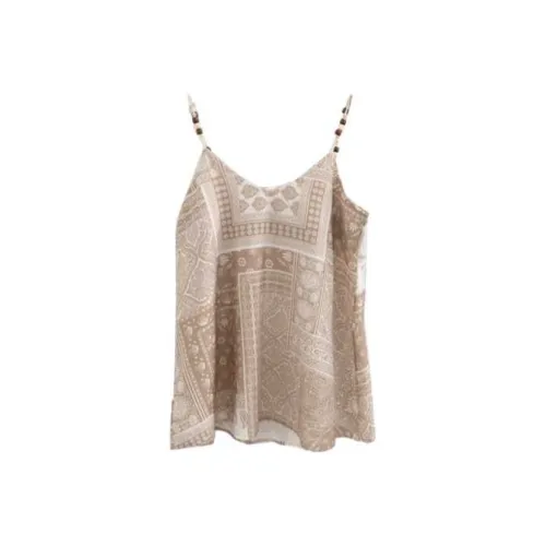 LOWEAR Этнический Пейсли Блузка Топ на бретелях Женские