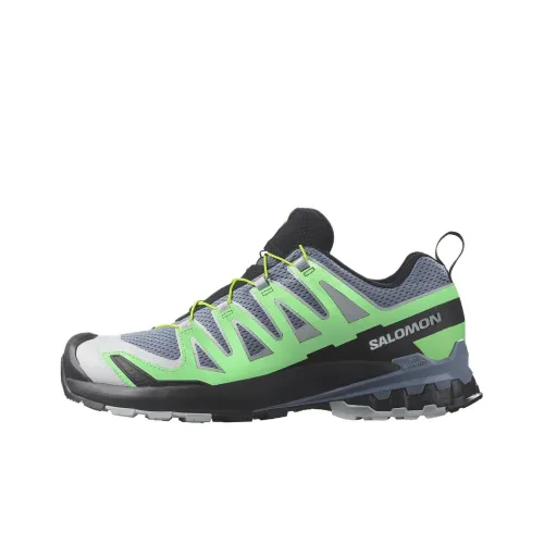 SALOMON XA Pro 3D V9 Амортизация Низкий Топ Уличная Обувь Мужская Зеленый Серый Черный