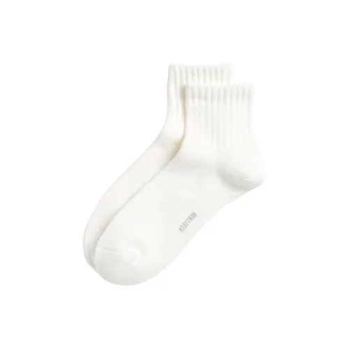 UNIQLO 1 Pack Айвори Мужские MID Носки до икры