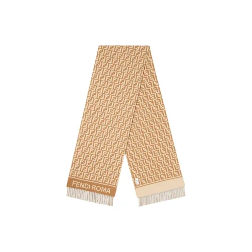 FENDI Sheep Wool Knit Шарфы Женские Коричневый