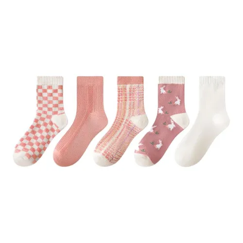 MIIOW 5 пар OF Mash ups Женские MID Носки до икры